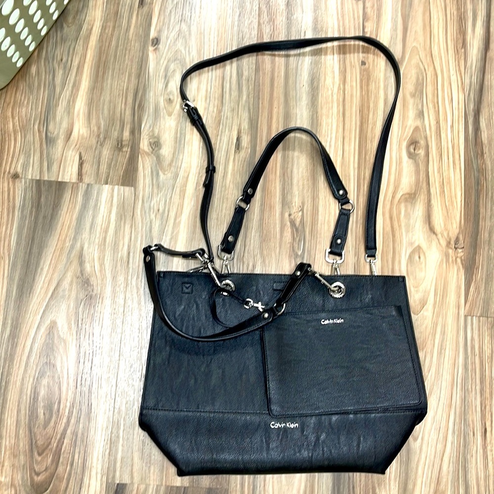 Calvin Klein pebble leather purse